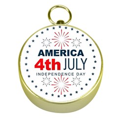 Independence Day Usa Gold Compasses