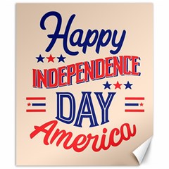 Usa Happy Independence Day Canvas 8  X 10 