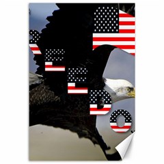 Freedom Patriotic American Usa Canvas 24  X 36  by Ravend