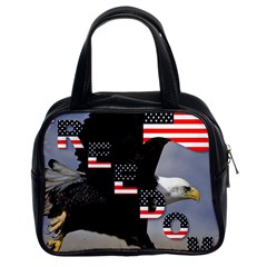 Freedom Patriotic American Usa Classic Handbag (two Sides)