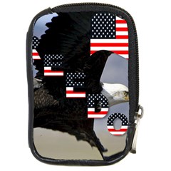 Freedom Patriotic American Usa Compact Camera Leather Case