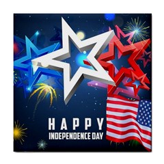 4th Of July Happy Usa Independence Day Tile Coaster