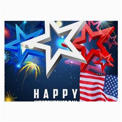 4th Of July Happy Usa Independence Day Large Glasses Cloth