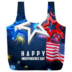 4th Of July Happy Usa Independence Day Full Print Recycle Bag (xxl) by Ravend