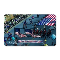 July 4th Parade Independence Day Magnet (rectangular) by Ravend