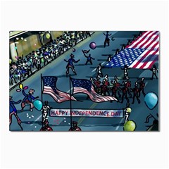 July 4th Parade Independence Day Postcard 4 x 6  (pkg Of 10) by Ravend