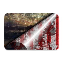 Independence Day Background Abstract Grunge American Flag Plate Mats by Ravend