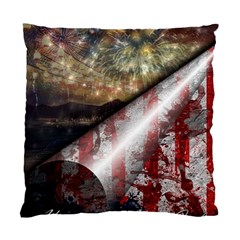 Independence Day Background Abstract Grunge American Flag Standard Cushion Case (one Side)