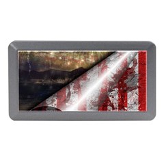 Independence Day Background Abstract Grunge American Flag Memory Card Reader (mini)
