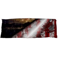 Independence Day Background Abstract Grunge American Flag Body Pillow Case (dakimakura) by Ravend
