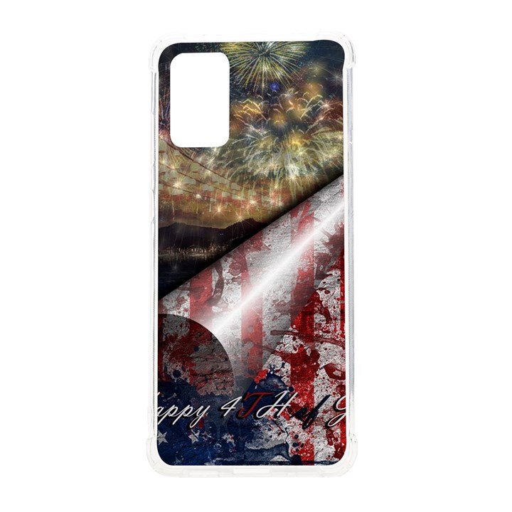 Independence Day Background Abstract Grunge American Flag Samsung Galaxy S20Plus 6.7 Inch TPU UV Case