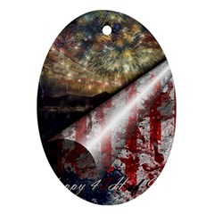 Independence Day July 4th Ornament (oval) by Ravend