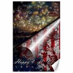 Independence Day July 4th Canvas 24  X 36  by Ravend