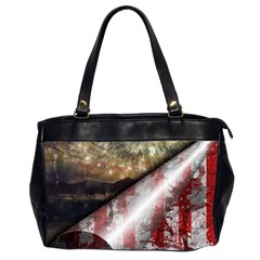 Independence Day July 4th Oversize Office Handbag (2 Sides) by Ravend