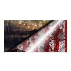 Independence Day July 4th Satin Wrap 35  X 70 