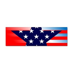 Patriotic American Usa Design Red Sticker Bumper (10 Pack) by Celenk