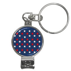 Patriotic Colors America Usa Red Nail Clippers Key Chain