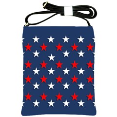 Patriotic Colors America Usa Red Shoulder Sling Bag