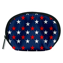 Patriotic Colors America Usa Red Accessory Pouch (medium) by Celenk