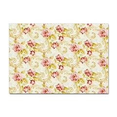 Background Pattern Flower Spring Sticker A4 (10 Pack) by Celenk