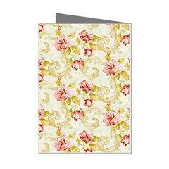 Background Pattern Flower Spring Mini Greeting Cards (Pkg of 8)