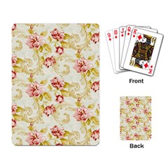 Background Pattern Flower Spring Playing Cards Single Design (Rectangle)