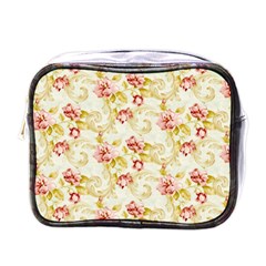 Background Pattern Flower Spring Mini Toiletries Bag (one Side) by Celenk