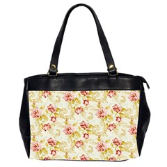 Background Pattern Flower Spring Oversize Office Handbag (2 Sides) by Celenk