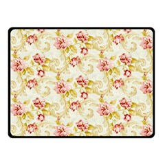 Background Pattern Flower Spring Two Sides Fleece Blanket (Small)