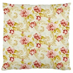 Background Pattern Flower Spring Standard Premium Plush Fleece Cushion Case (Two Sides)