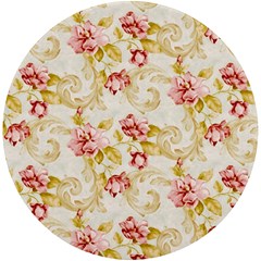 Background Pattern Flower Spring UV Print Round Tile Coaster