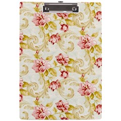 Background Pattern Flower Spring A4 Acrylic Clipboard