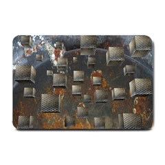 Background Metal Pattern Texture Small Doormat by Celenk