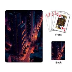 Abstract Landscape Landmark Town City Cityscape Playing Cards Single Design (rectangle) by Vaneshop