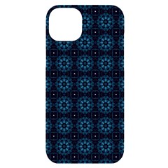 Floral Pattern Geometric Pattern Iphone 14 Plus Black Uv Print Case