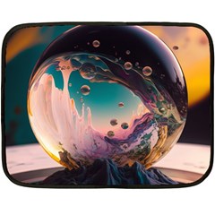 Crystal Ball Glass Sphere Lens Ball Fleece Blanket (mini)