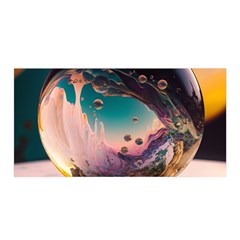 Crystal Ball Glass Sphere Lens Ball Satin Wrap 35  x 70 