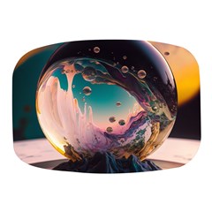 Crystal Ball Glass Sphere Lens Ball Mini Square Pill Box