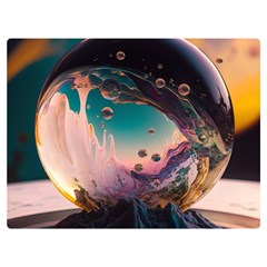 Crystal Ball Glass Sphere Lens Ball Premium Plush Fleece Blanket (extra Small) by Vaneshop