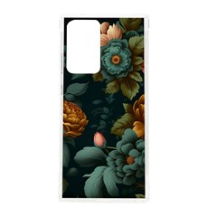 Floral Flower Blossom Turquoise Samsung Galaxy Note 20 Ultra Tpu Uv Case by Vaneshop