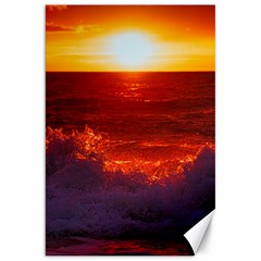 Sea Beach Sunset Sunrise Twilight Canvas 20  X 30  by Vaneshop