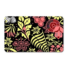 Flower Leaves Floral Flora Nature Magnet (rectangular) by Vaneshop