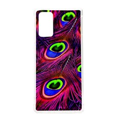 Peacock Feathers Color Plumage Samsung Galaxy Note 20 Tpu Uv Case by Celenk