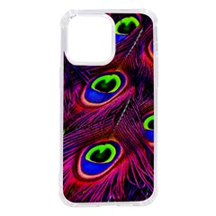 Peacock Feathers Color Plumage Iphone 14 Pro Max Tpu Uv Print Case by Celenk