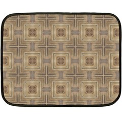 Abstract Wood Design Floor Texture Two Sides Fleece Blanket (mini) by Celenk