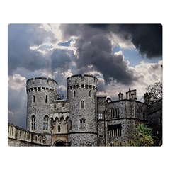 Castle Building Architecture Two Sides Premium Plush Fleece Blanket (Large)