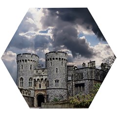 Castle Building Architecture Wooden Puzzle Hexagon by Celenk