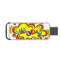 Happy Happiness Child Smile Joy Portable Usb Flash (two Sides) by Celenk