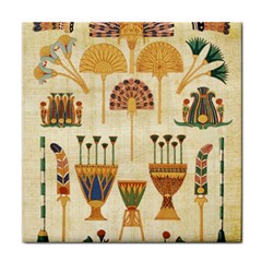 Egyptian Paper Papyrus Hieroglyphs Face Towel by Vaneshop