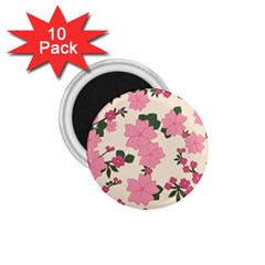 Floral Vintage Flowers 1 75  Magnets (10 Pack) 